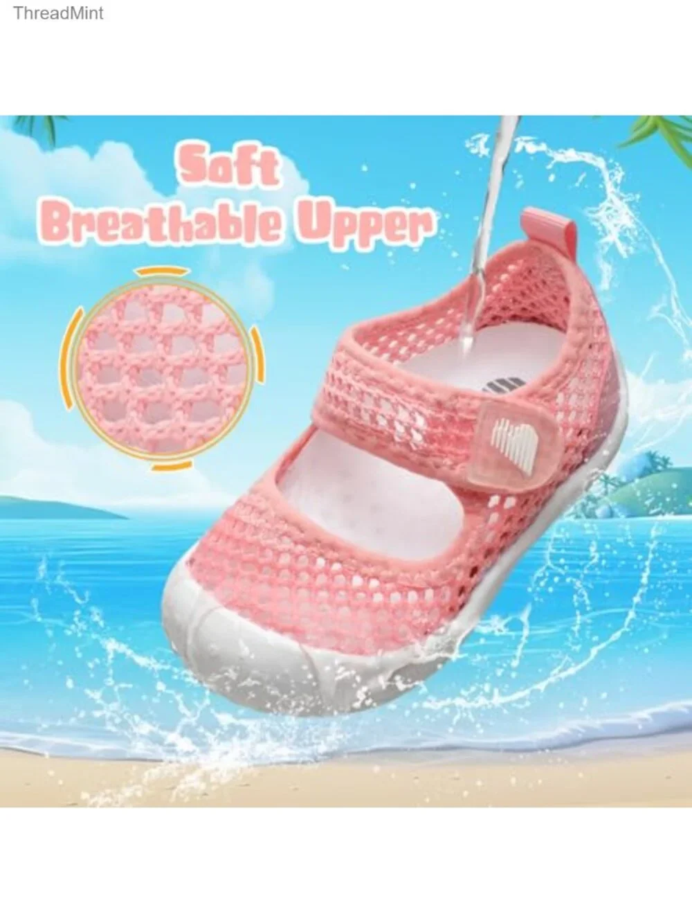 Toddler Water Shoes Barefoot Quick-Dry Non-Slip Girls Boys Sandals